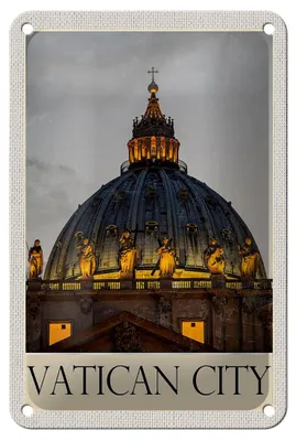 Produktbild von Blechschild Reise 12x18cm Vatikan Architektur Kirche Urlaub Schild