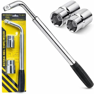 Produktbild von Teleskop-Radschlüssel 17/19, 21/23 mm 1/2" starker Steckschlüssel