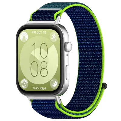 Image de Bracelet pour montre connectée en nylon avec fermeture velcro pour Huawei Watch Fit 5, 4, 5 4 Pro et 3