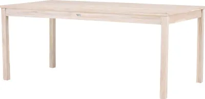 Image de FURNLUX Table de salle à manger Kenia Beige 90cm / Couleur principale : Beige / Dimensions : 90 x 180 x 75 cm