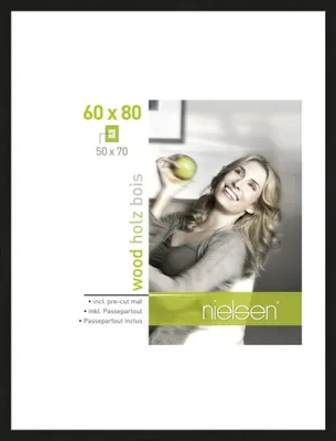 Produktbild von accent by nielsen Holz Bilderrahmen Apollon, 60x80 cm, Schwarz