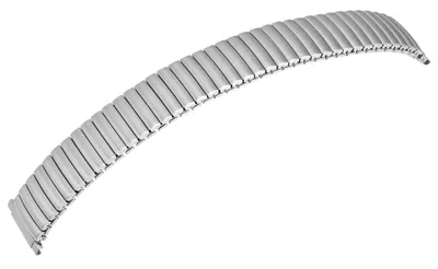 Produktbild von Edelstahl-Zugarmband, silberfarben, flexibler Anstoß, 18 mm - 22 mm