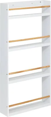 Produktbild von Kinderbücherregal mit 4 Regalböden - weiß H. 118 cm - Atmosphera créateur d'intérieur