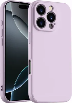 Obrázek produktu pro Pouzdro pro iPhone 16 Pro Max Měkký tekutý silikonové, nárazuvzdorné gumové pouzdro Fialová