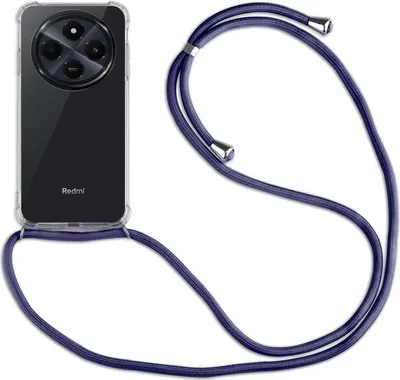 Produktbild von Handykett für Xiaomi Redmi 14C / Poco C75 Hülle mit Kordel Handyhülle mit Band in Blau