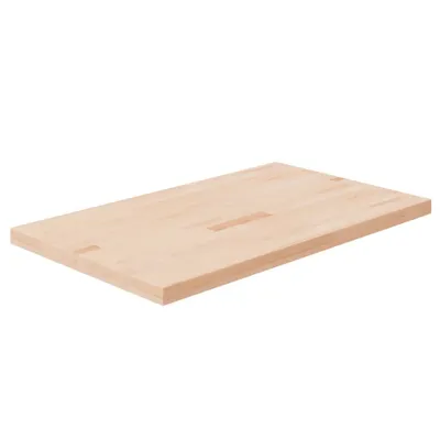 Zdjęcie produktu dla Blat do łazienki, 100x60x4 cm, surowe lite drewno