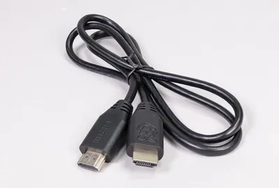 Produktbild von Raspberry Pi HDMI Kabel 1m, schwarz, dreifach geschirmt