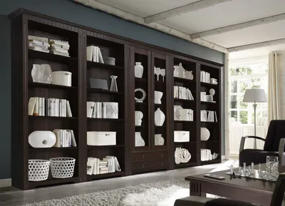 Produktbild von Regalwand kolonial Vitrinenschrank Kiefer 418 cm Cordoba
