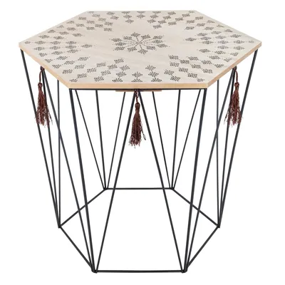 Produktbild von Beistelltisch "kumi" schwarz 40x38cm  - Atmosphera créateur d'intérieur