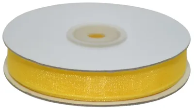 Organza-Band 20 mm, 50 m, gelb