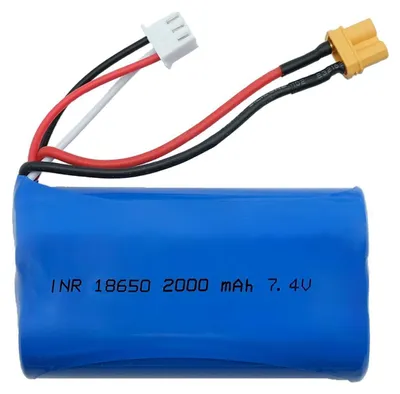 Produktbild von Akku 7,4V / 2000 mAh / LiPo / XT30 /  Huina 1580, 1583, 1582
