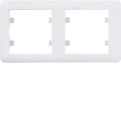Produktbild von soul Rahmen 2-fache horizontal, weiß WL5220 Lumina Hager