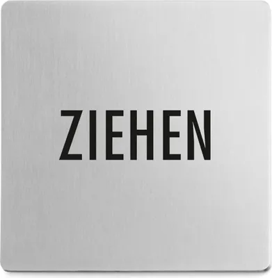 Produktbild von Edelstahl Türschild Hinweisschild Ziehen von ZACK 50721