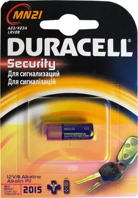 Produktbild von Duracell Knopfzelle MN21 Blister, Einwegbatterie, Alkali, 12 V, 2 Stück(e), Schwarz, Gold, Silber, 7,4 g