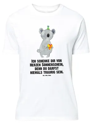 Produktbild von Mr. & Mrs. Panda Größe M T-Shirt Koala Geschenk - Weiß - Party, Herren, mit Spruch, Shirt, Tshirt, Geburtstag