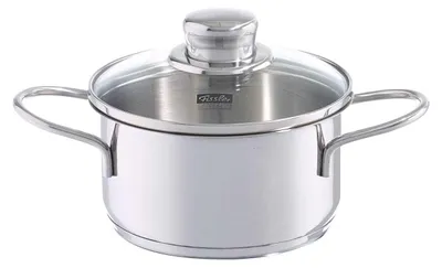 Zdjęcie produktu dla Fissler Häppchen-Set Kochtopf mit Glasdeckel 14 cm 008-126-14-000/0
