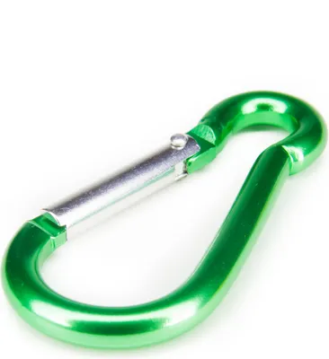 Produktbild von Alu Karabiner grün Karabinerhaken Schnappverschluss