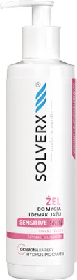 Produktbild von SOLVERX Reinigungsgel für Gesicht und Augen empfindlicher Haut und Make-up-Entferner 200 ml