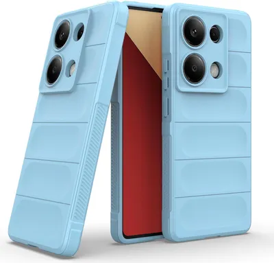 Produktbild von Handy Hülle für Xiaomi Redmi Note 13 Pro Grip Case Cover Schutzhülle Softgrip Farbe: Hellblau