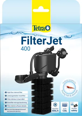 Produktbild von Tetra FilterJet 400 - leistungsstarker Aquarium Innenfilter mit Sauerstoffanreicherung, Aquarium Filter für Aquarien bis 120L