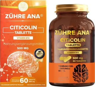 Zdjęcie produktu dla Zühre Ana | Citicolin-500mg 60 tabletek zawiera witaminę B12