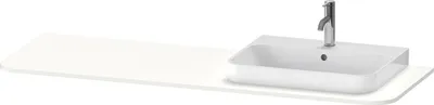 Image de Console Duravit Happy D.2 Plus, 1600x550 mm, 1 découpe à droite, pour meuble sous-lavabo HP4944, HP4963, HP4973, HP031HR8484