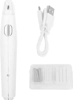 Imagen del producto de Borrador eléctrico portátil, recargable por USB, con 16 recambios, ideal para borrar con precisión, reutilizable, perfecto para la escuela y la oficina, color blanco