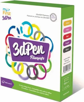 Produktbild von 3D-Stift Nachfüllpackung kalte Farben 25 Meter kreatives Filament