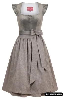Produktbild von Dirndl T 70cm Länge grau 38