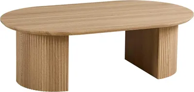 Image de Table basse Lagos - 120x70x38cm -Reproduction chêne