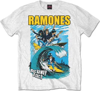 Obrázok produktu pre Ramones Rockaway Beach White XL Tričko