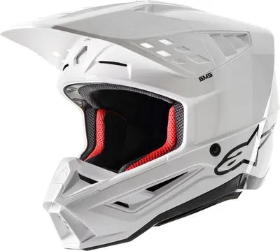 Produktbild von Alpinestars S-M5 Solid 2024 Motocross Helm, weiß, M (57/58)