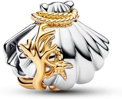 Produktbild von Pandora Disney Princesses Ariel Shell Lab-Grown Diamond Two-Tone 764403C01 Anhänger