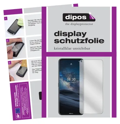 Produktbild von 2x Schutzfolie für Nokia 45359 klar Displayschutzfolie Folie Display Schutz dipos