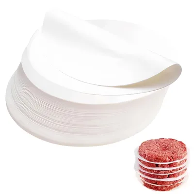 Productafbeelding van Hamburgerpapier - Antiaanbakpapier voor burgerpatty's - Ø 11 cm - 500 stuks