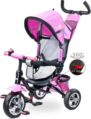 Produktbild von TOYZ TIMMY 3-Rad-Fahrrad Kinder 2-5 Jahren - bis 25 kg, 89x96x52 cm - Rot