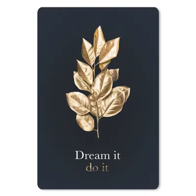 Produktbild von MuchoWow® Mauspad Mousepad Zitat - Gold - Luxus 18x27 cm - Mousepads - Maus Mat - Pad - Mausunterlage