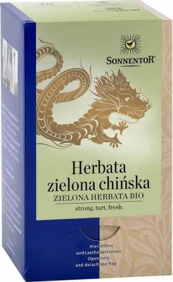 Image de Thé vert Sonnentor, Véritable thé vert chinois, 18x1,5 g