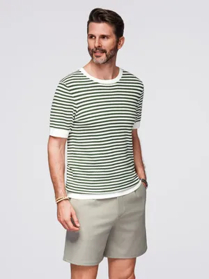 Obrázek produktu pro Ombre Clothing Pánské tričko s krátkým rukávem Balderedo olivová S
