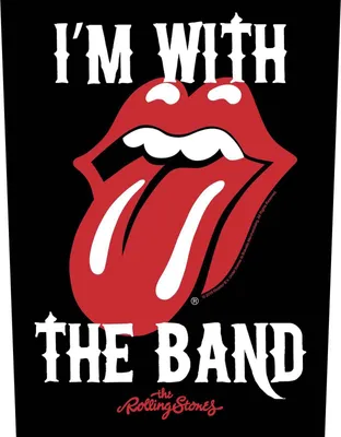Image de The Rolling Stones - Patch "I'm With The Band" RO7267 (Taille unique) (Noir/Rouge/Blanc)