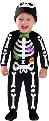 Produktbild von Mini Skelett Halloween Kostüm für Kinder