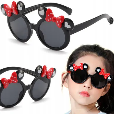 Produktbild von Kinder Sonnenbrille UV400 Maus Schwarz Mädchen Jungen