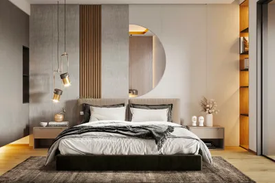 Immagine prodotto di Specchio da bagno semitondo per montaggio a parete 50 cm Moderno, elegante per bagni piccoli