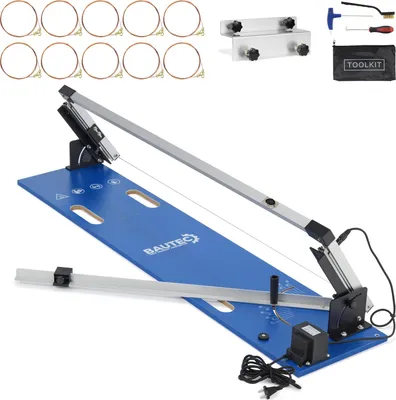Produktbild von BAUTEC Styroporschneider GAZELLE 2 » Starter-Set inkl. 10 Schneidedrähte, Gerüsthalterung » Heißdrahtschneider