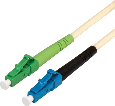 Zdjęcie produktu dla Kabel światłowodowy VALUE 9/125µm, złącze LC UPC / LC APC, simplex, kolor kość słoniowa,