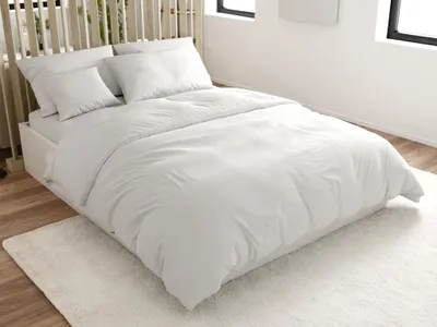 Produktbild von STANDO Baumwollbettwäsche, weiß. Größen: 70 x 90 cm | 140 x 200 cm