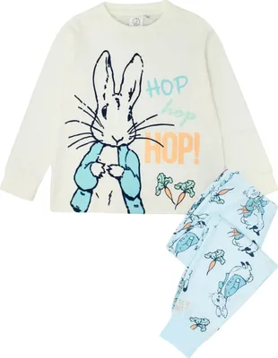 Produktbild von Peter Rabbit - "Hop" Schlafanzug mit langer Hose für Jungen NS7620 (104) (Blau)