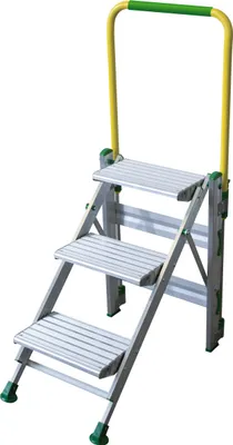 Produktbild von Facal Klapptreppe Plio mit Sicherheitsbügel Aluminium 3 Stufen