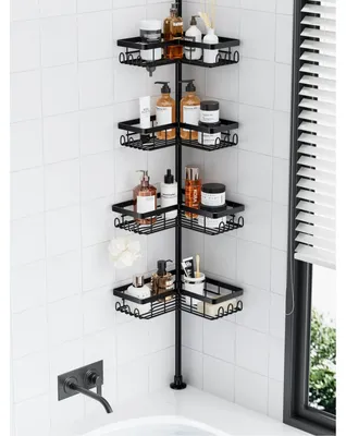 Produktbild von Duschablage Badregal Duschregal - Ohne Bohren - Teleskopisch - 80 bis 293 cm - Edelstahl