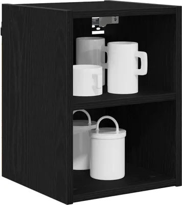 Produktbild von Langlebige Hängeschrank Schwarz Eichen-Optik 30 x 29,5 x 40cm - Küchenschränke Möbel368713 - Küchenschränke